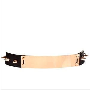 ASOS Gold Spiked Black belt